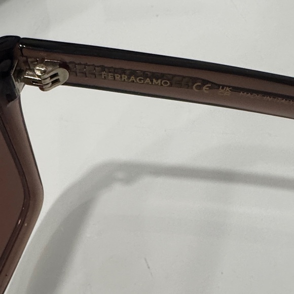Salvatore Ferragamo Brown Rectangular Sunglasses main image 7